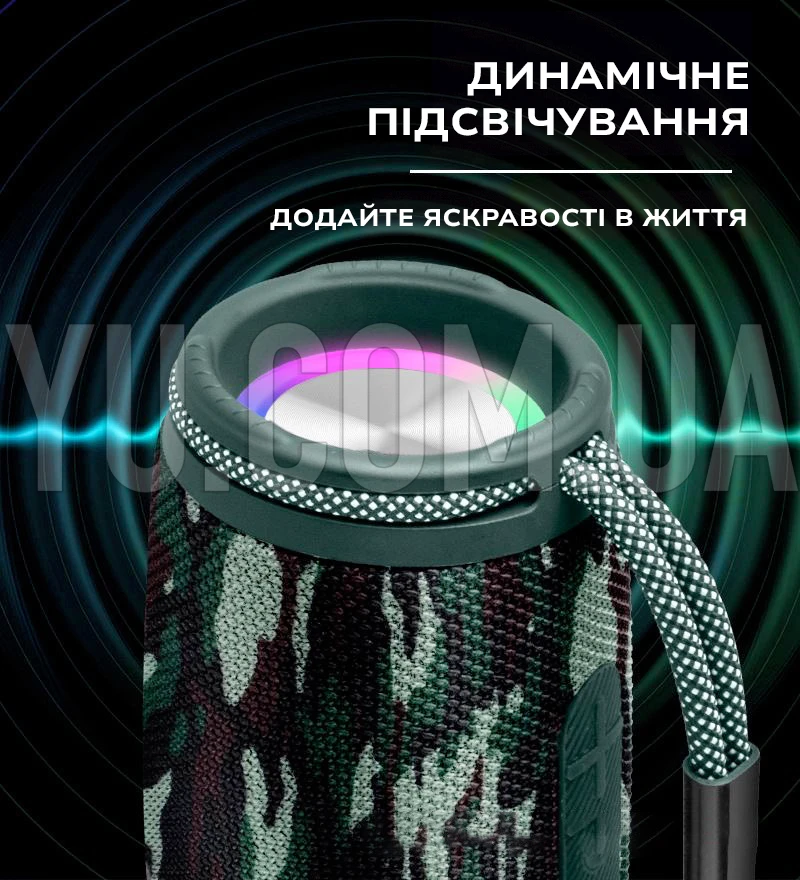 Беспроводная Bluetooth колонка SPS UBL CHARGE 6 с функцией Powerbank, USB, MicroSD, влагозащита IPX6, TWS